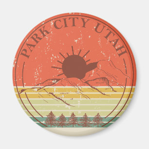 Park city Utah vintage Magnet