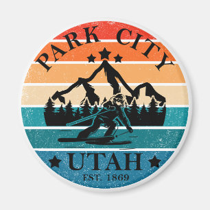 Park city Utah vintage Magnet