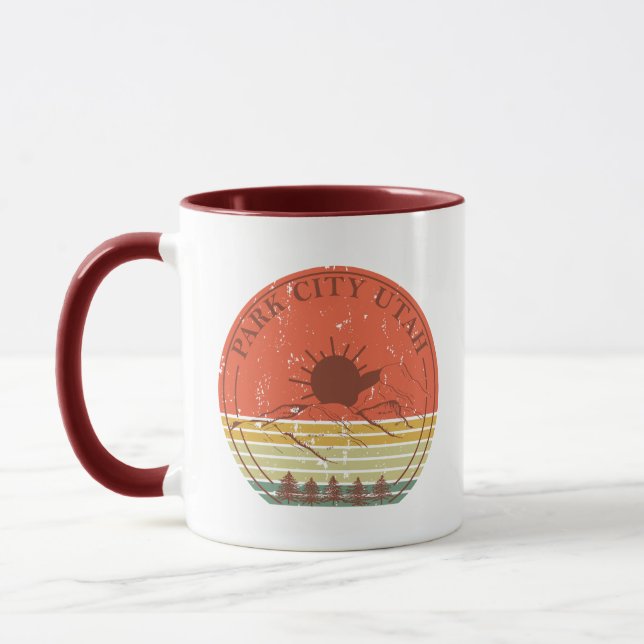 Park city Utah vintage Mug (Left)