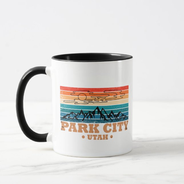 Park city Utah vintage Mug (Left)