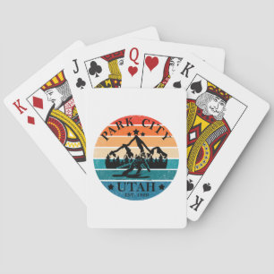 Park city Utah vintage Playing Cards