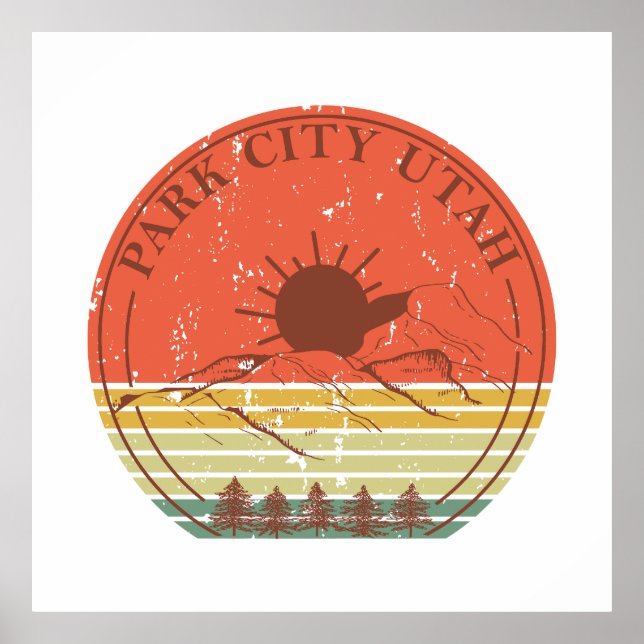 Park city Utah vintage Poster (Front)