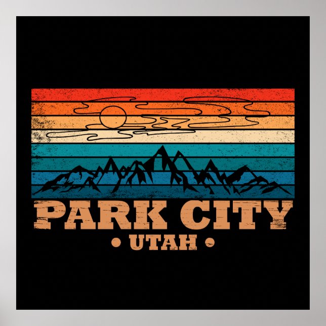 Park city Utah vintage Poster (Front)
