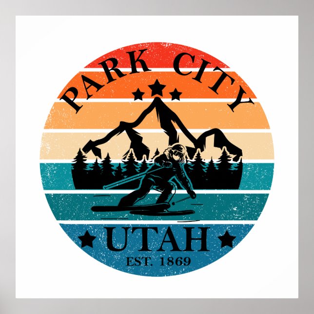 Park city Utah vintage Poster (Front)