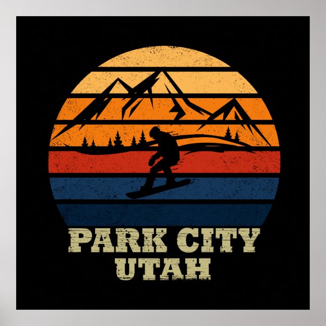 Park city Utah vintage Poster (Front)