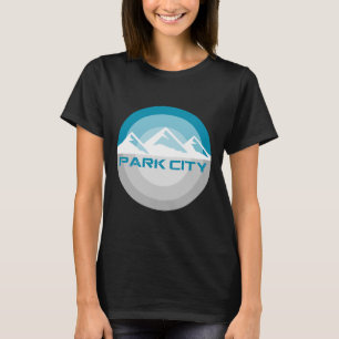 Park City Utah Vintage Retro Snowboarding Skiing T T-Shirt