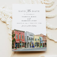 PARK CITY Utah Watercolor Mountain Save the Date