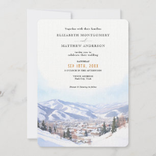 Park City, Utah Wedding Invitation