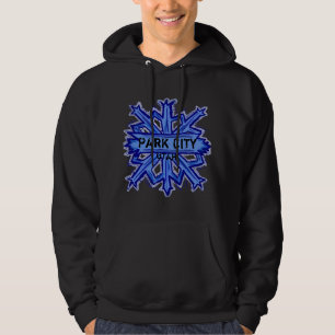 Park City Utah winter snowflake hoodie