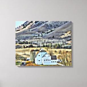 Park City's McPolin Farm by Leslie Harlow Canvas Print