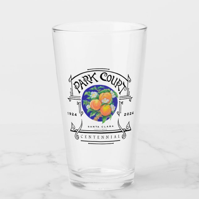 Park Court Centennial Pint Glass (Front)