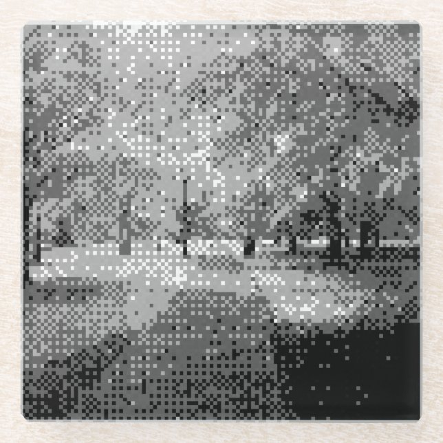 park glass coaster (Front)