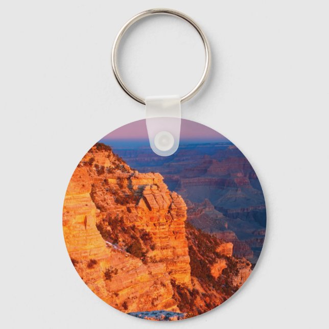 Park Grand Canyon At Sunrise Mather Point Key Ring (Front)