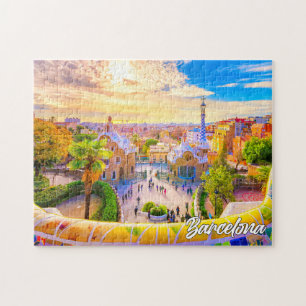Park Guell, Barcelona, Spain Jigsaw Puzzle