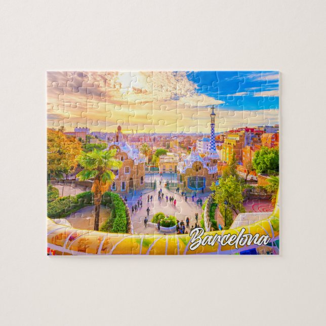 Park Guell, Barcelona, Spain Jigsaw Puzzle (Horizontal)