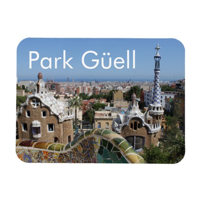 Park Güell, Barcelona, Spain Magnet (Horizontal)
