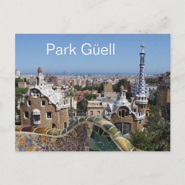 Park Güell, Barcelona, Spain Postcard (Front)