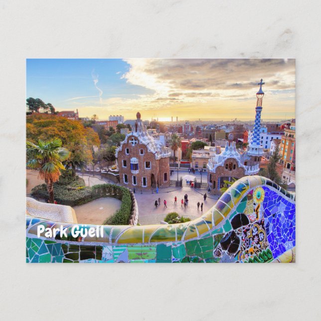 Park Güell, Barcelona, Spain  Postcard (Front)