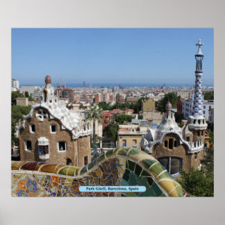 Park Güell, Barcelona, Spain Poster