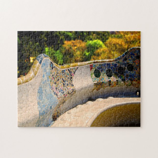 Park Guell Gaudi Barcelona. Jigsaw Puzzle (Horizontal)
