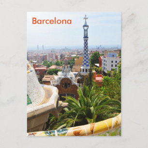 Park Guell in Barcelona, Spain Postcard