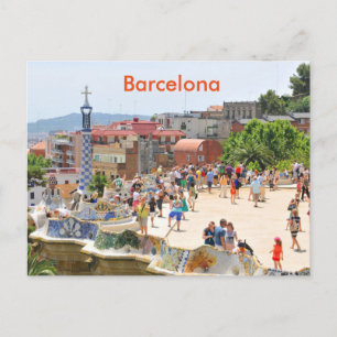 Park Guell in Barcelona, Spain Postcard