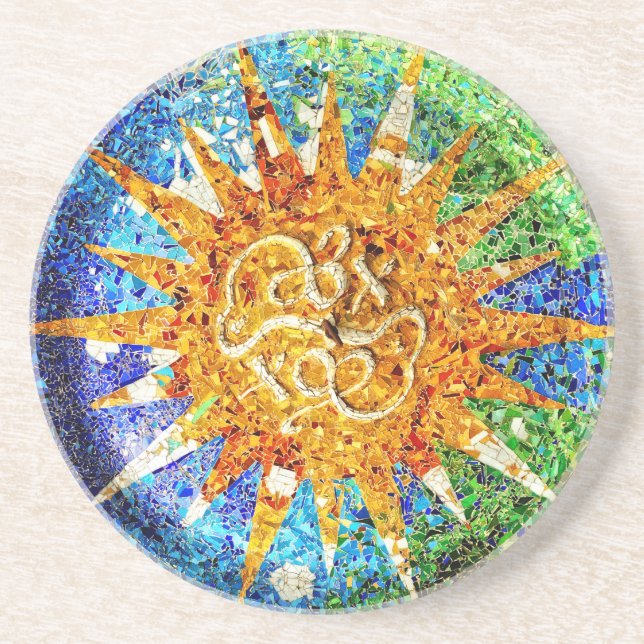 Park Guell mosaics Coaster (Front)