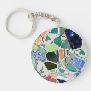 Park Guell mosaics keychain