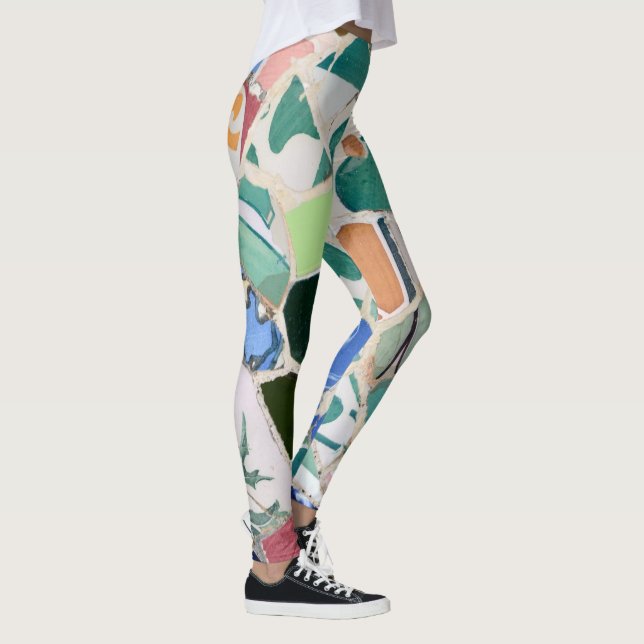 Park Guell mosaics Leggings (Right)
