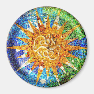 Park Guell mosaics Magnet