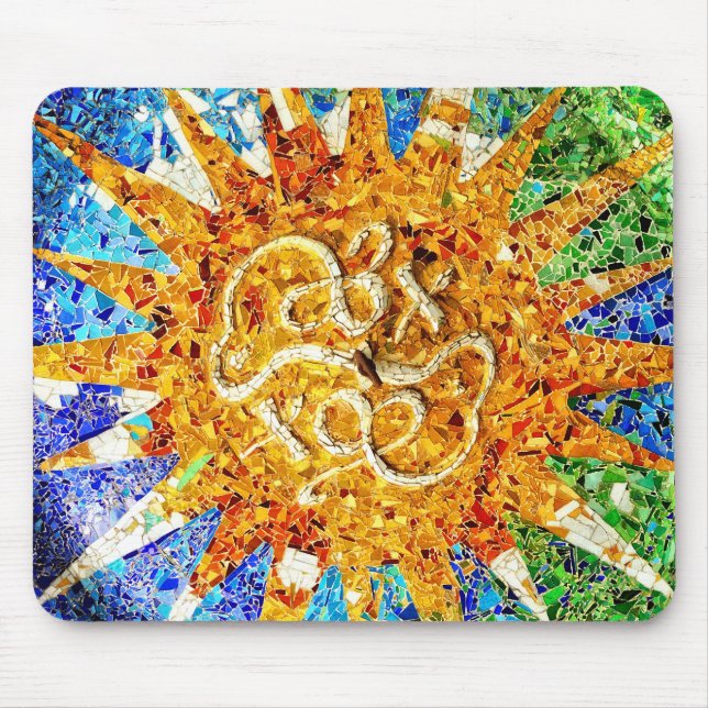 Park Guell mosaics Mousepad (Front)