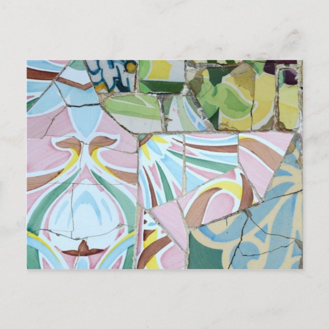 Park Guell mosaics Postcard (Front)