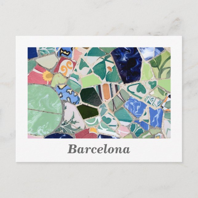 Park Guell mosaics Postcard (Front)