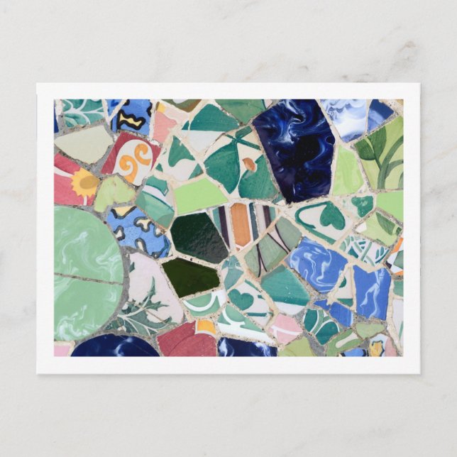 Park Guell mosaics Postcard (Front)