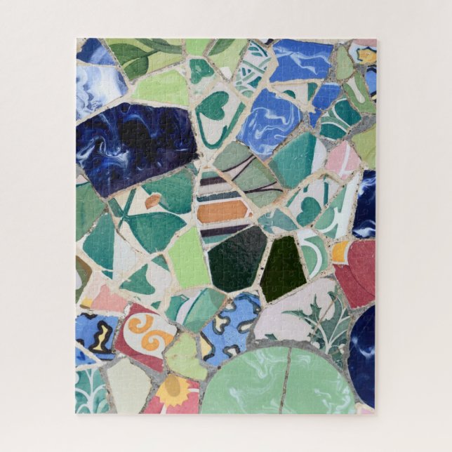 Park Guell mosaics puzzle (Vertical)