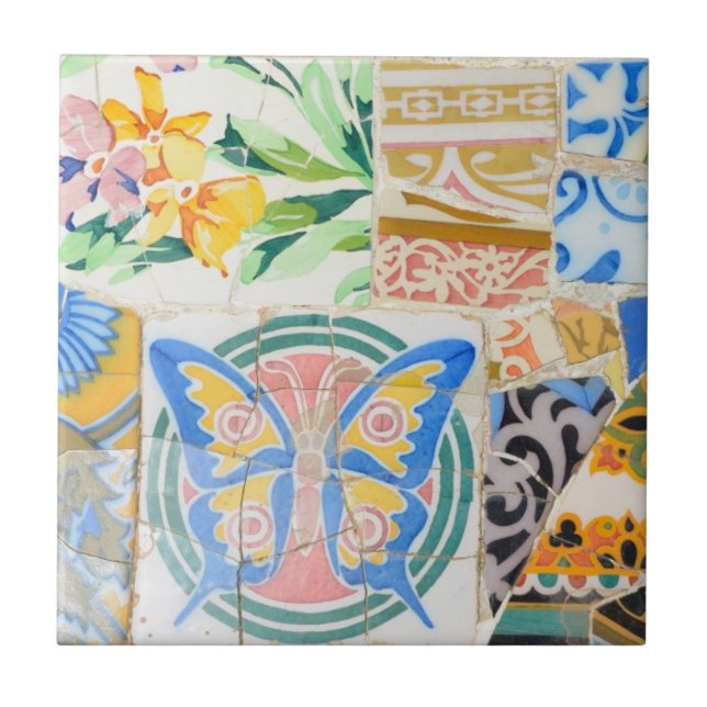 Park Guell mosaics tile (Front)
