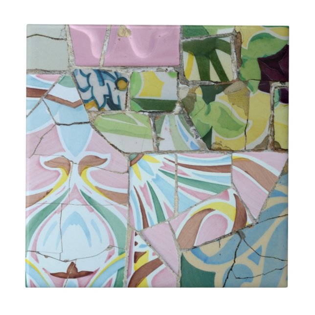 Park Guell mosaics tile (Front)