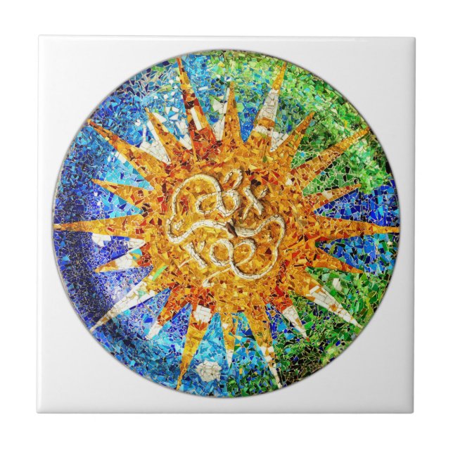 Park Guell mosaics tile (Front)