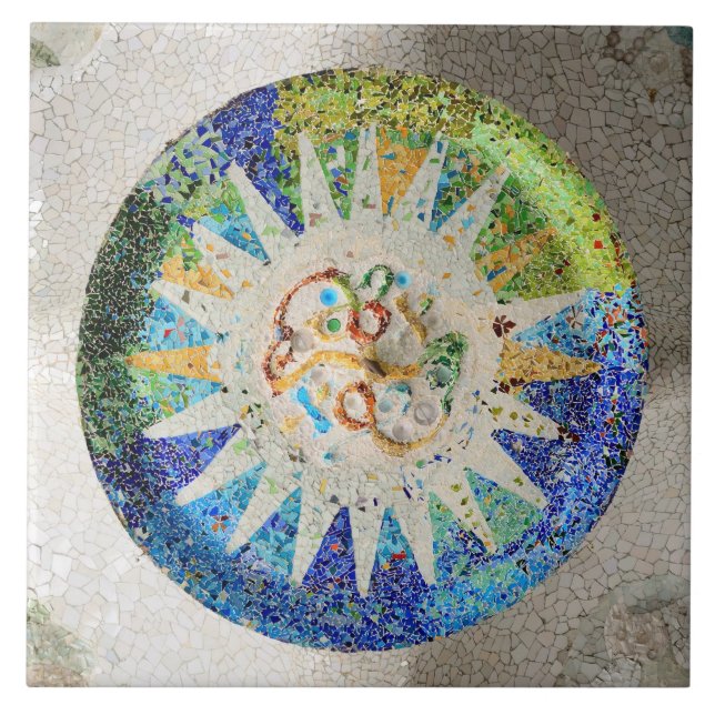 Park Guell mosaics tile (Front)