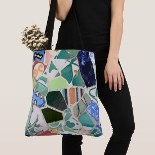 Park Guell mosaics Tote Bag