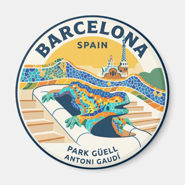 Park Güell Spain Magnet (Front)