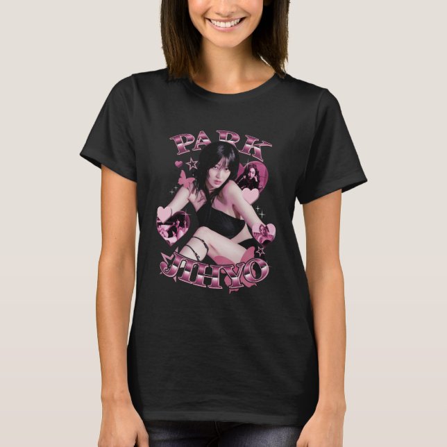 Park Jihyo Twice Member Girlband Kpop Fanmade T-Shirt (Front)