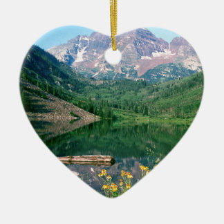 Park Maroon Bells White River Colorado Ceramic Tree Decoration