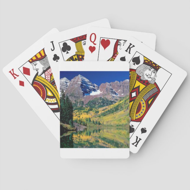 Park Maroon Bells White River Forest Playing Cards (Back)