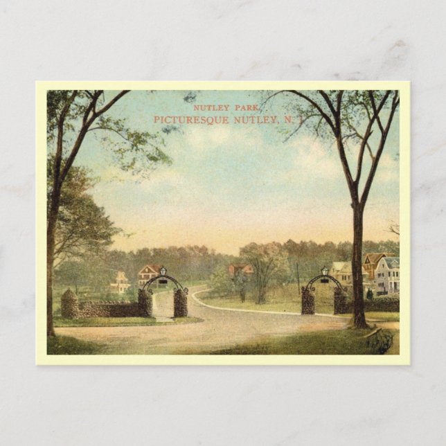 Park, Nutley, New Jersey Vintage Postcard (Front)