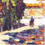 Park of St. Cloud with horseman Wassily Kandinsky Standing Photo Sculpture<br><div class="desc">CLASSIC ART is a line of products designed to bring art into the home and yourself. This collection will make you feel confident in your own skin. You'll be the centre of attention with our bright colours and creative designs. It's perfect for people who want to feel like they're the...</div>