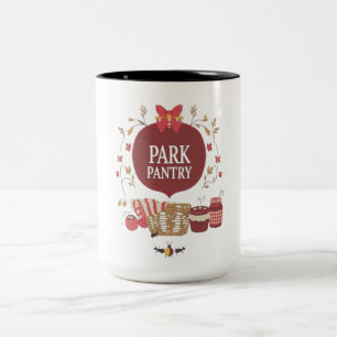 Park Pantry – Whimsical Picnic-Inspired Design Two-Tone Coffee Mug