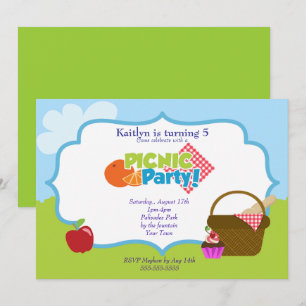 Park Picnic Party Invitation