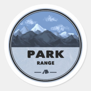 Park Range Colorado Camping Classic Round Sticker