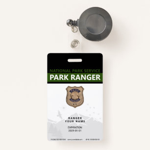Park Ranger Badge ID Badge